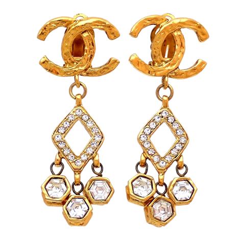 chanel cc earrings fake|authentic chanel cc logo earrings.